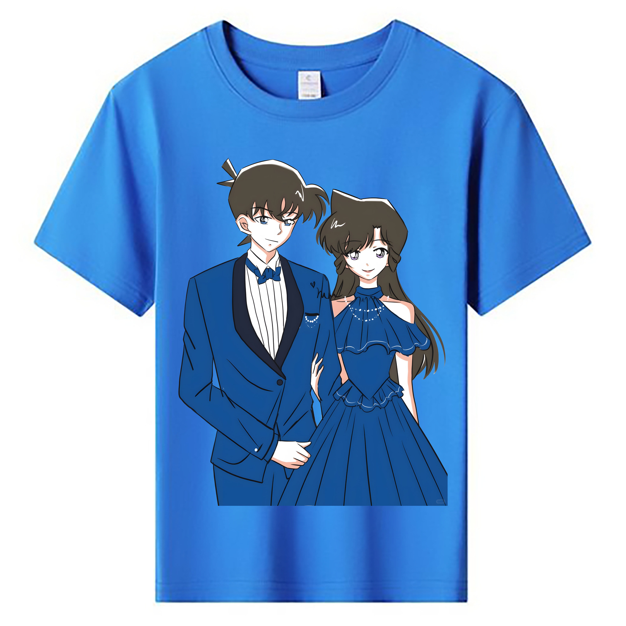 （画像用） 名探偵コナン 江戸川 コナン Detective Conan Conan Edogawa 綿100％キッズTシャツ（フロントプリント）